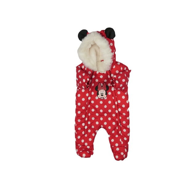 Červený zimní overal Minnie Disney