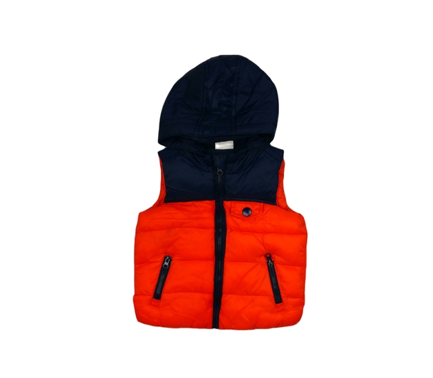 Oranžovomodrá prošívaná vesta F&F