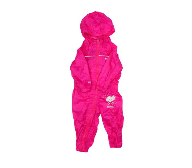 Tmavorůžový nepromokavý slabý overal Regatta