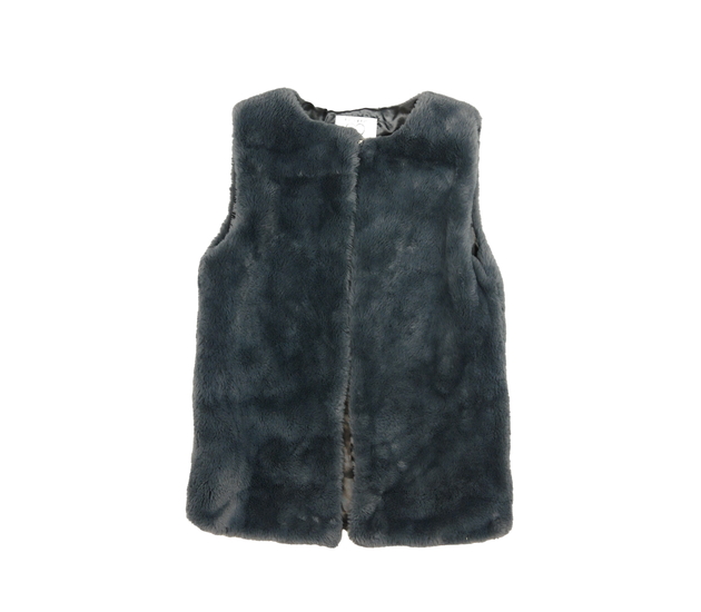 Šedá chlupatá vesta Primark