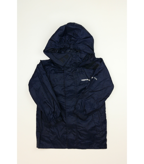 Tmavomodrá nepromokavá šusťáková bunda Trespass