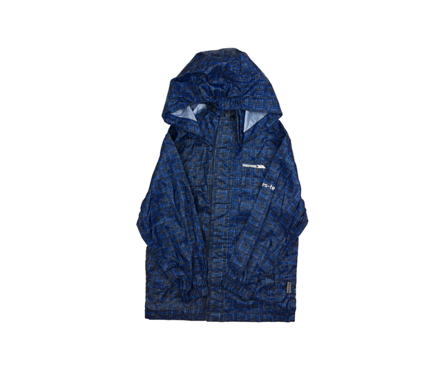 Modrá vzorovaná nepromokavá bunda Trespass