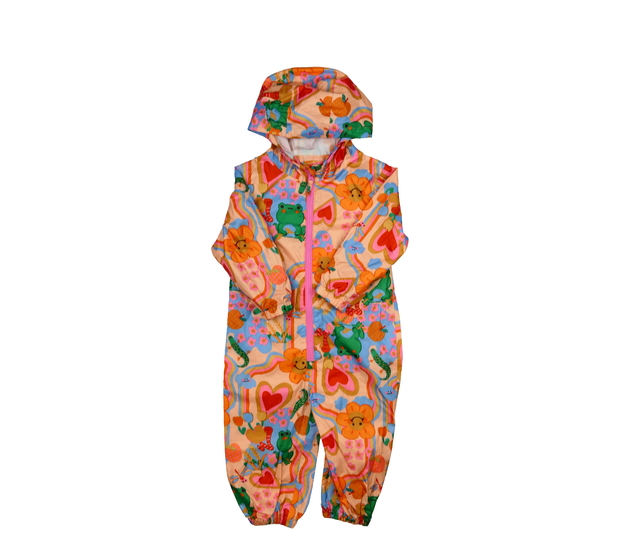 Oranžový obrázkový nepromokavý overal Next