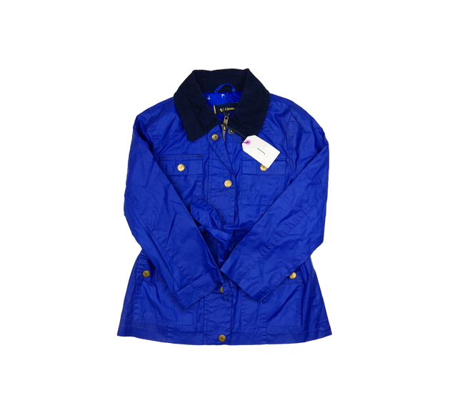 Nový modrý slabý kabátek