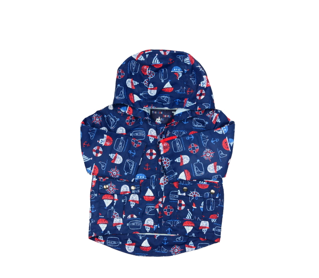 Tmavomodrá jarní bunda Tu