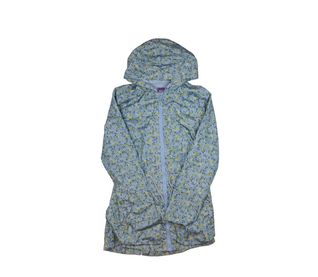 Modrý květinový jarní kabátek s podšívkou F&F