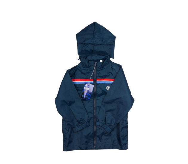 Nová tmavomodrá nepromokavá slabá bunda 