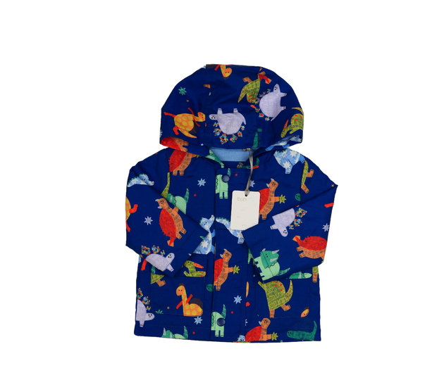 Nová modrá bunda s dinosaury Tu