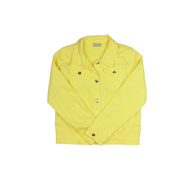 Žlutá riflová bunda 