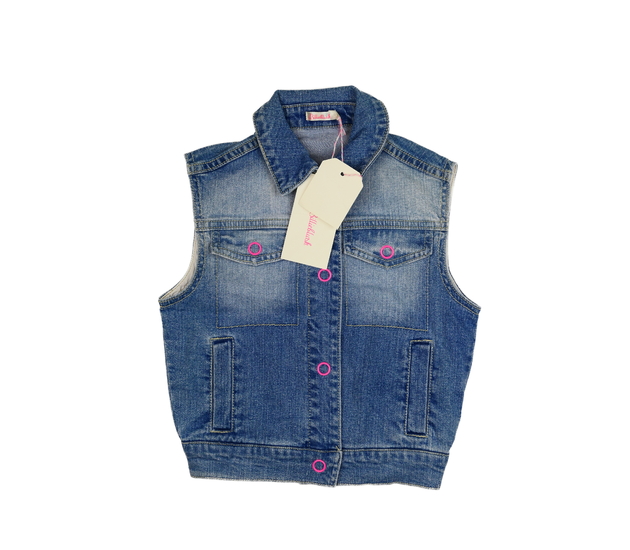 Nová riflová vestička na patenty