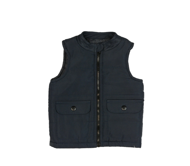 Tmavomodrá prošívaná vesta F&F