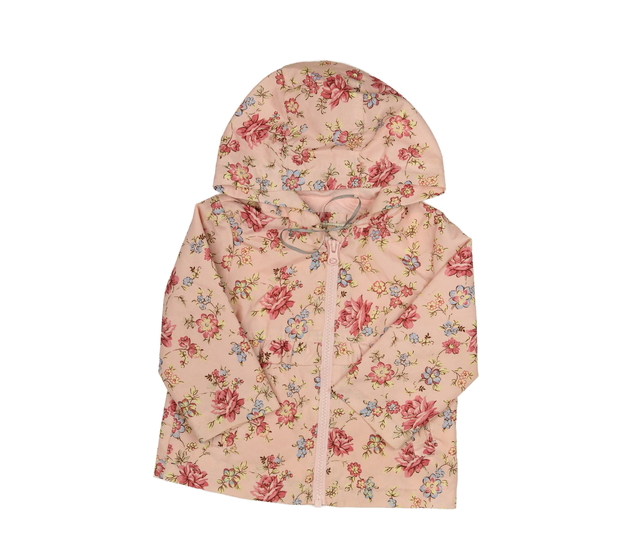 Růžová květinová bunda s podšívkou Tu