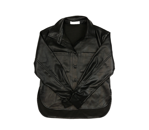 Černá koženková bunda Primark