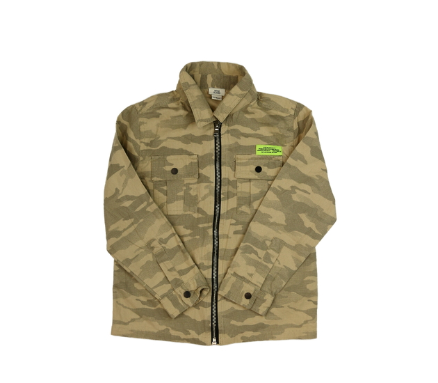 Hnědá maskáčová slabá bunda River Island