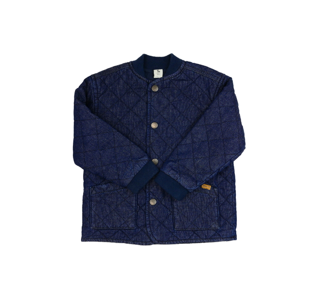 Nová tmavě modrá prošívaná pevnější bunda Tu