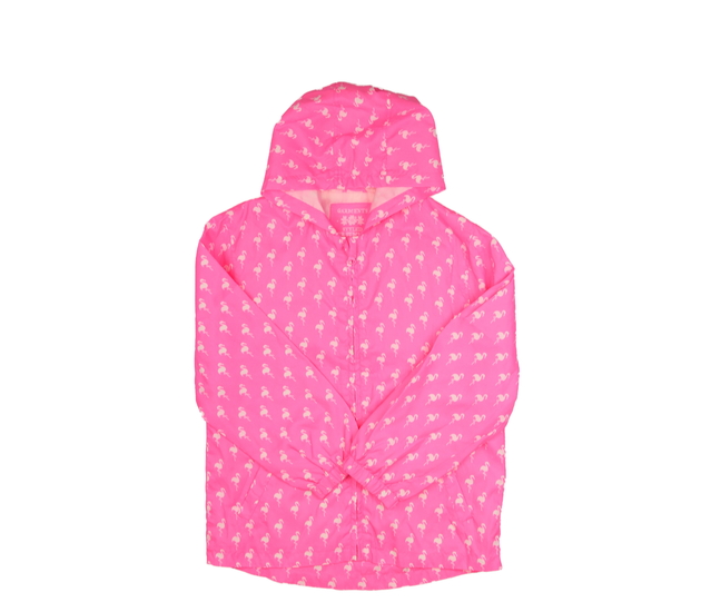 Růžová nepromokavá slabounká bunda Tu