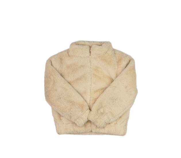 Krémová chlupatá bunda 