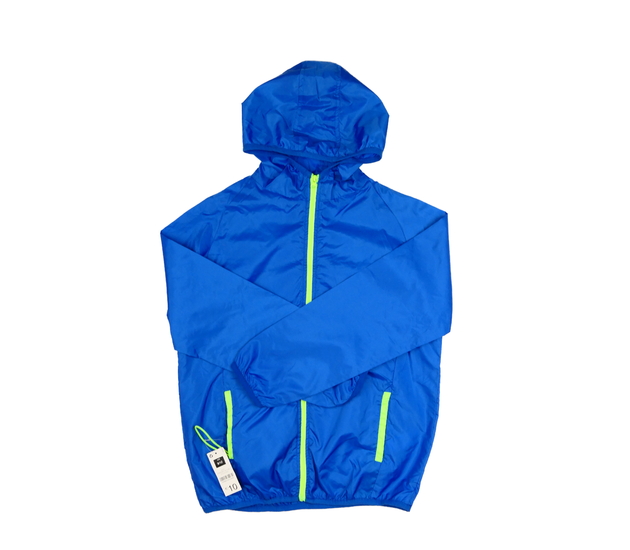 Nová modrá pláštěnková bunda 