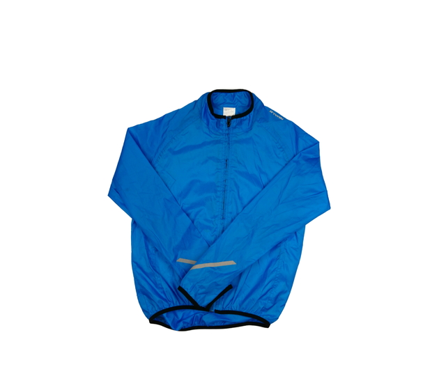Modrá cyklistická větrovka Decathlon