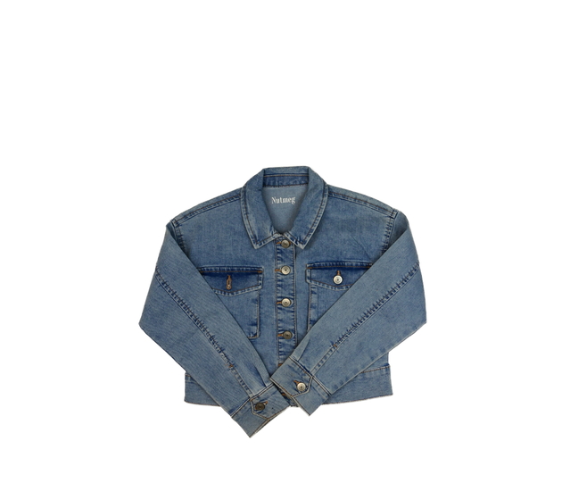 Modrá kratší riflová bunda Nutmeg