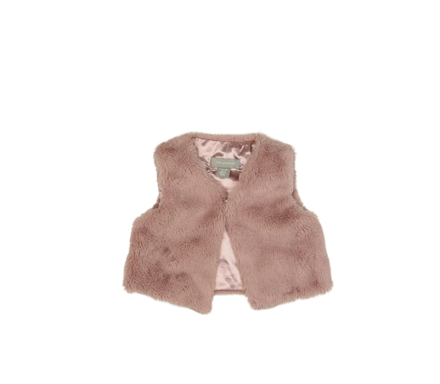Růžová chlupatá vesta Primark