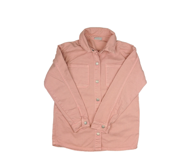 Růžová riflová bunda