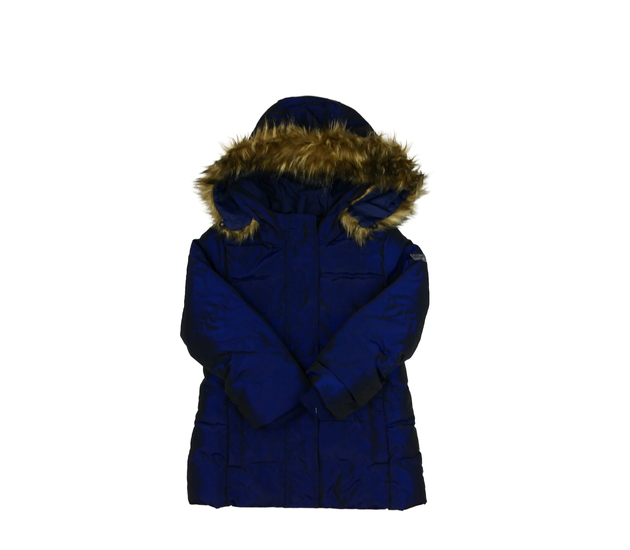 Tmavě modrá prošívaná zimní bunda 
