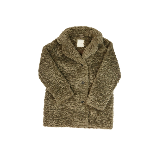 Hnědý beránkový kabátek Next