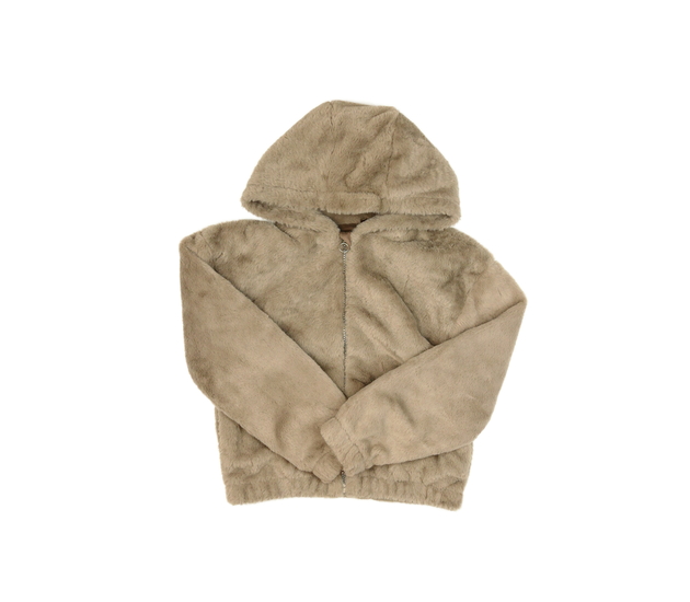 Hnědá chlupatá bundička Nutmeg