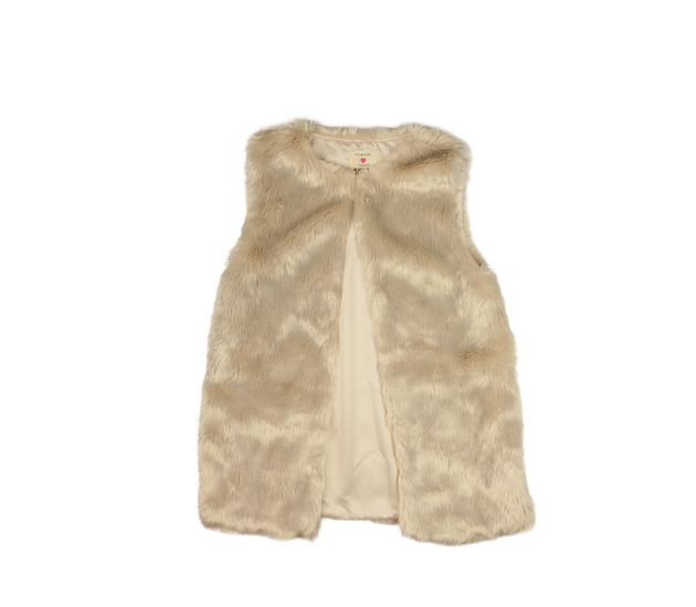 Světle hnědá chlupatá vesta Primark