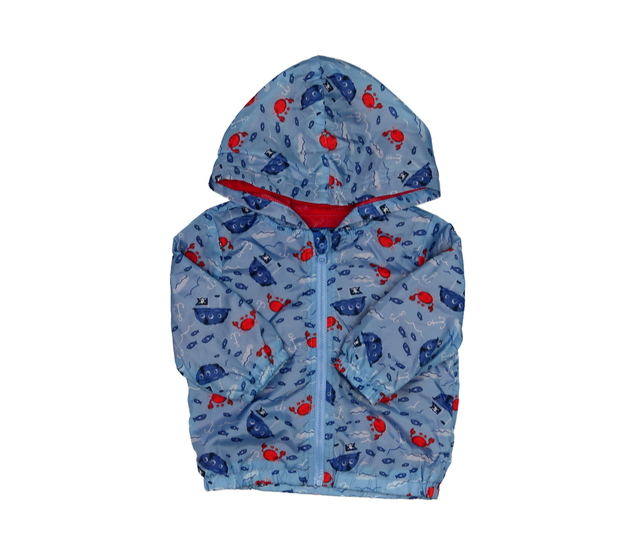 Modrá větrovka s mořskou tématikou