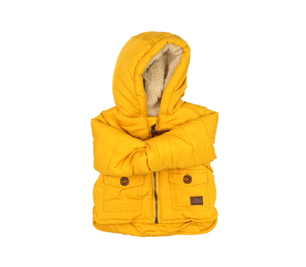 Hořčicová prošívaná zimní bunda Nutmeg