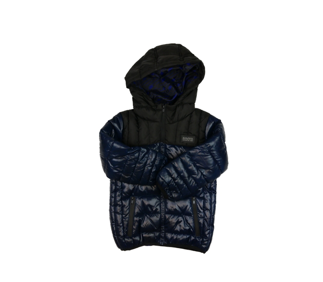 Tmavá prošívaná zimní bunda River Island