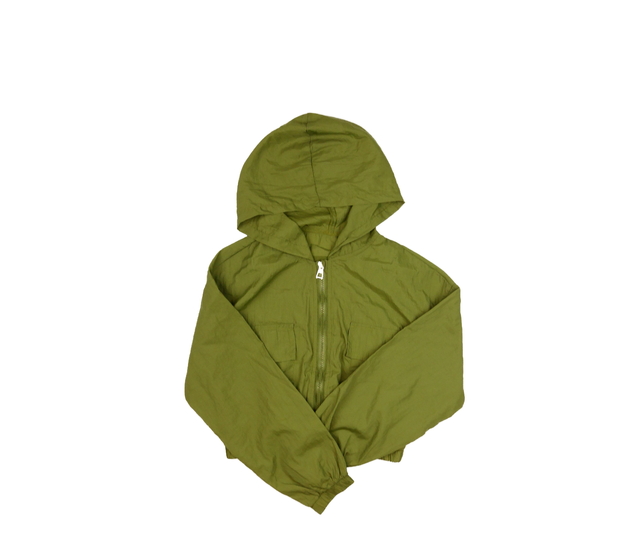 Zelená crop větrovka 