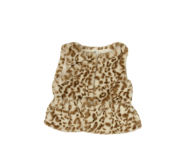 Hnědá chlupatá vesta River Island