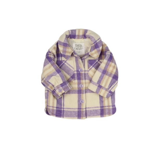 Košilová fialovo-krémový bundička F&F