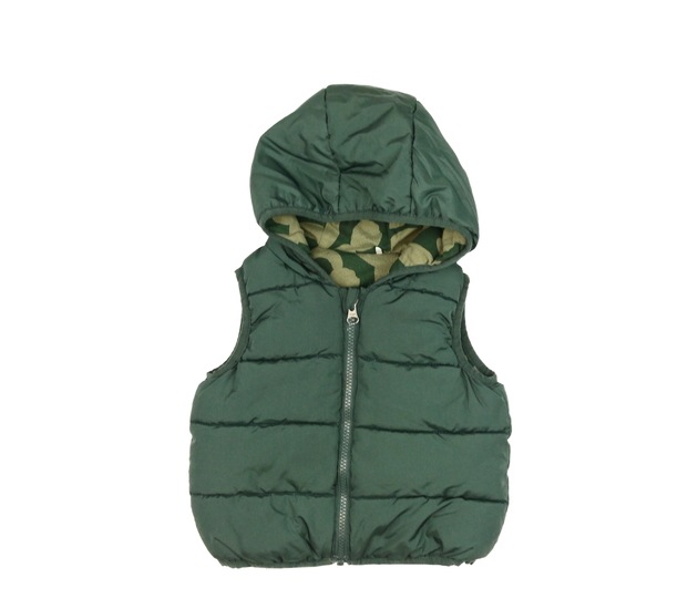 Tmavě zelená prošívaná vesta Tu