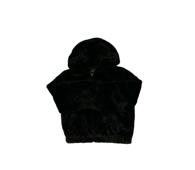 Černá chlupatá bundička New Look 