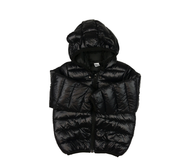 Černá prošívaná zimní bunda 