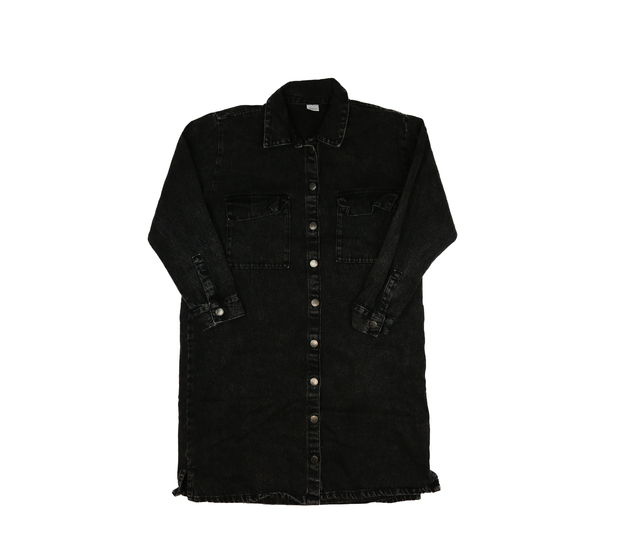 Černý riflový kabát Next