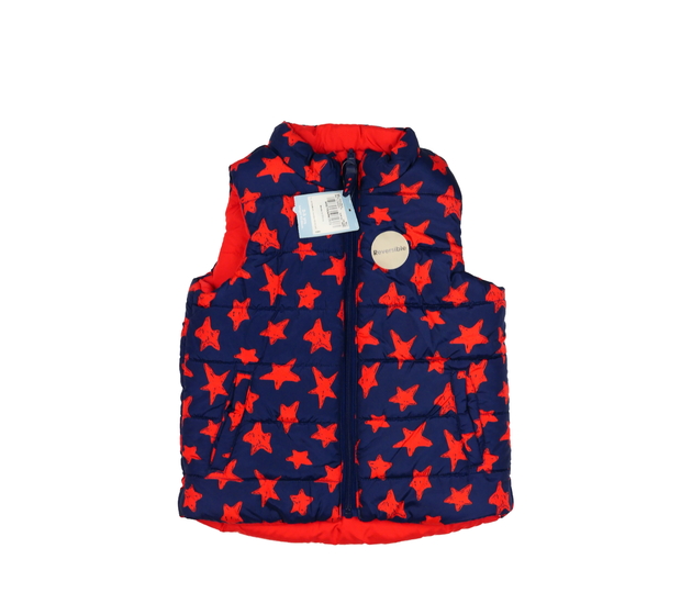 Nová modro-červená oboustranná vesta Tu