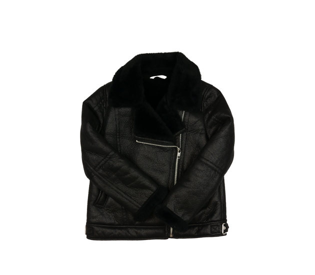 Černá zimní bunda s vnitřním chlupem M&S