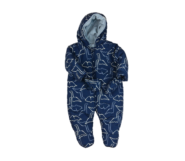 Modrá zimní kombinéza s dinosaury Mothercare