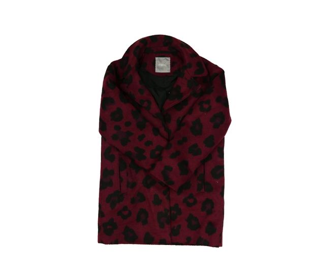 Bordo vzorovaný kabátek Next