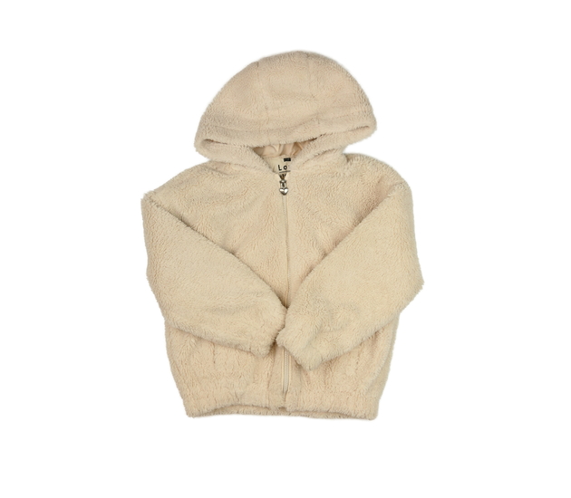 Krémová chlupatá bunda F&F