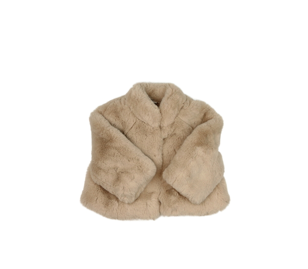 Chlupaté hnědé bolerko 