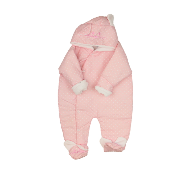 Růžový přechodový overal 