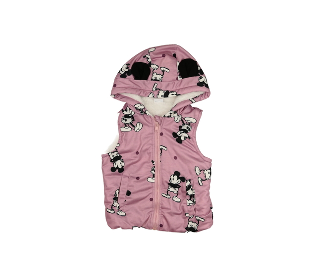 Fialová vesta s vnitřním chlupem Mickey 