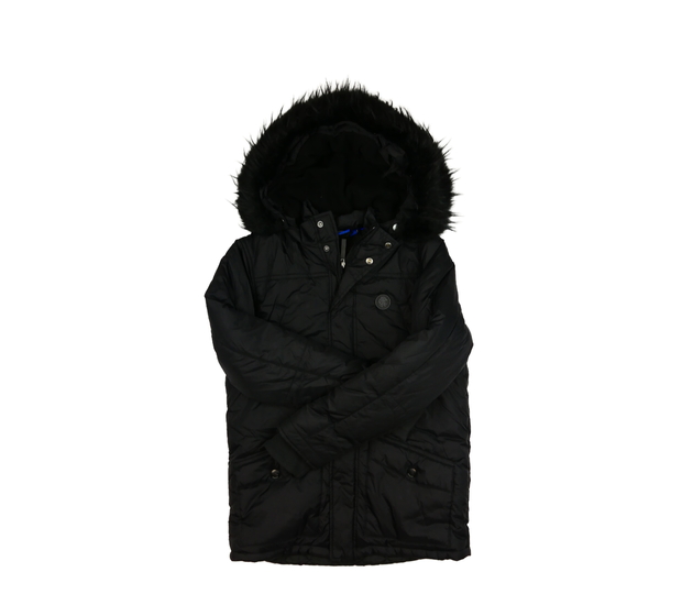 Černá prošívaná zimní bunda 