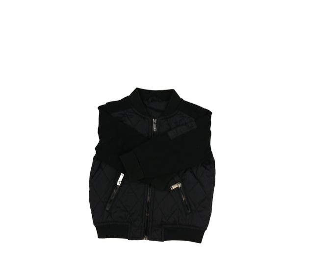 Černá prošívaná přechodová bunda River Island 